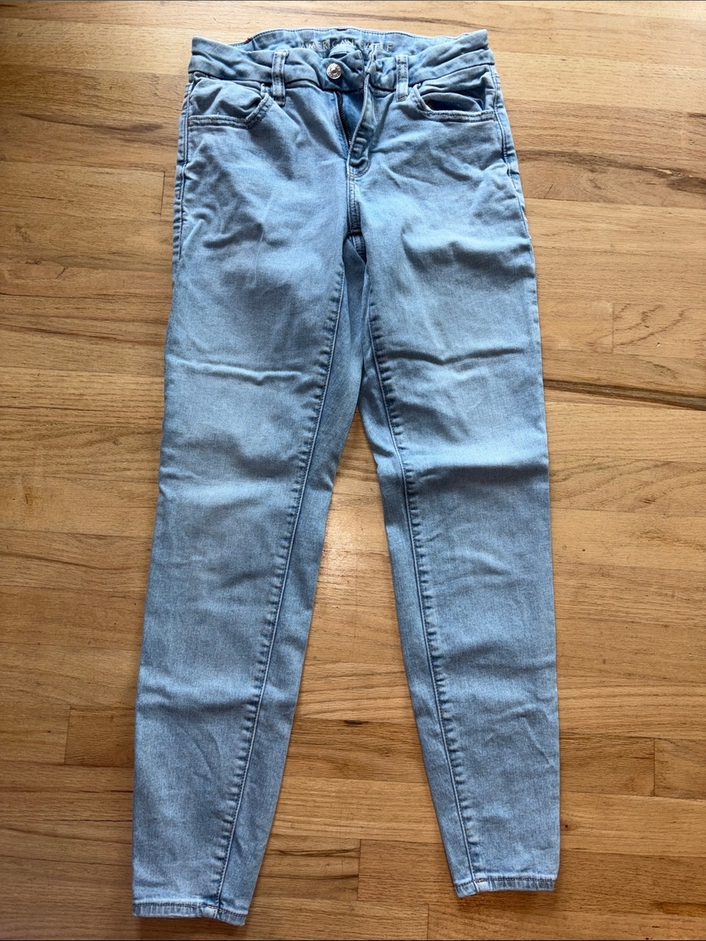 A&E Light Blue Skinny Jeans  - Curvy High-Rise skinny Fit